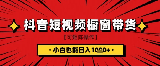 抖音短视频食品橱窗带货,小白轻松上手日入1k+【揭秘】-吾爱云课堂