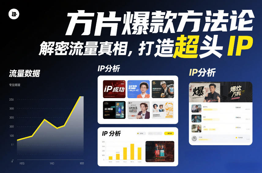方片爆款方法论，解密流量真相，打造超头IP-吾爱云课堂