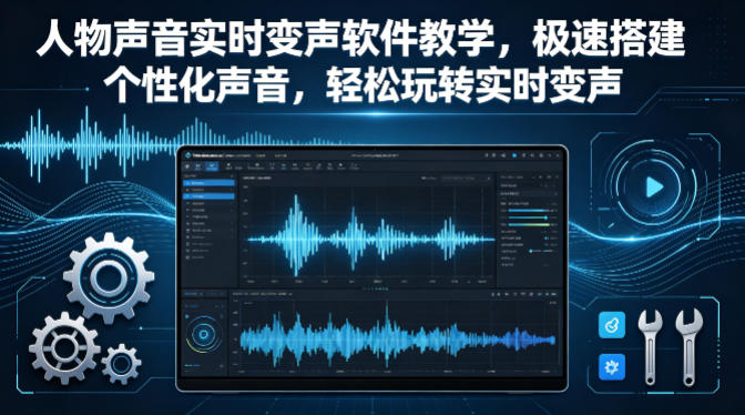 人物声音实时变声软件教学，极速搭建个性化声音，轻松玩转实时变声-吾爱云课堂