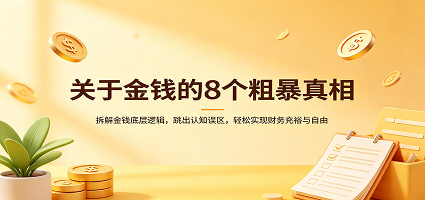 关于金钱的8个粗暴真相：拆解金钱底层逻辑，跳出认知误区，轻松实现财务充裕与自由-吾爱云课堂
