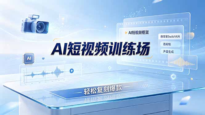 老陈AI短视频训练场：AI短视频框架+换背景SwitchXAI+首尾帧+声音生成，轻松复刻爆款-吾爱云课堂