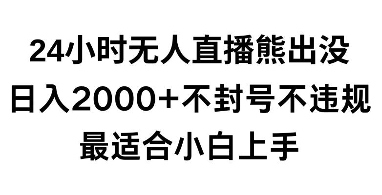快手24小时无人直播熊出没,不封直播间,不违规,日入2000+,最适合小白上手,保姆式教学【揭秘】-吾爱云课堂