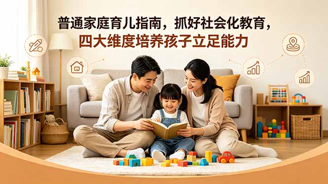 付费文章：普通家庭育儿指南，抓好社会化教育，四大维度培养孩子立足能力-吾爱云课堂