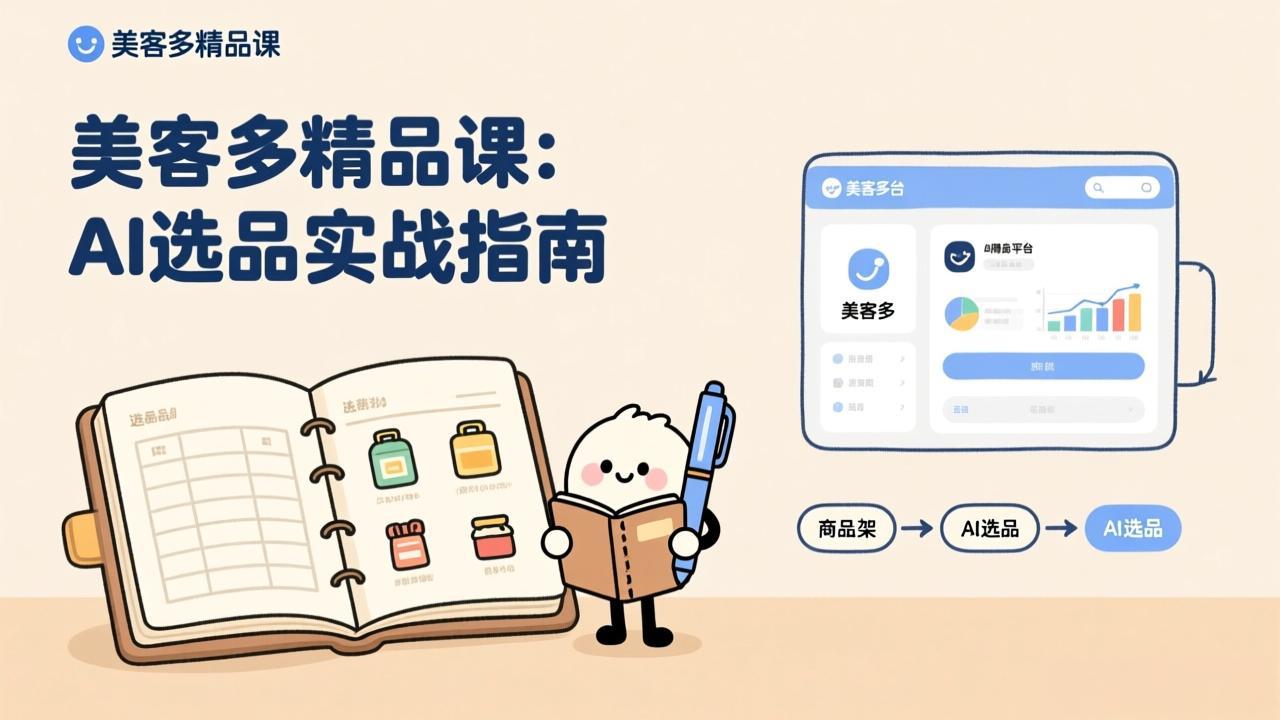 AI+美客多精品课，工具实操、数据选品、AI优化，新手也能快速上手，月入5000+美元-吾爱云课堂