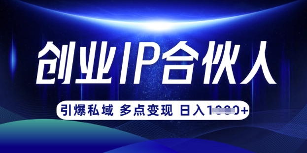 云帆·创业ip合伙人打造3.0,从0到1教你做网创,实现月入过W-吾爱云课堂
