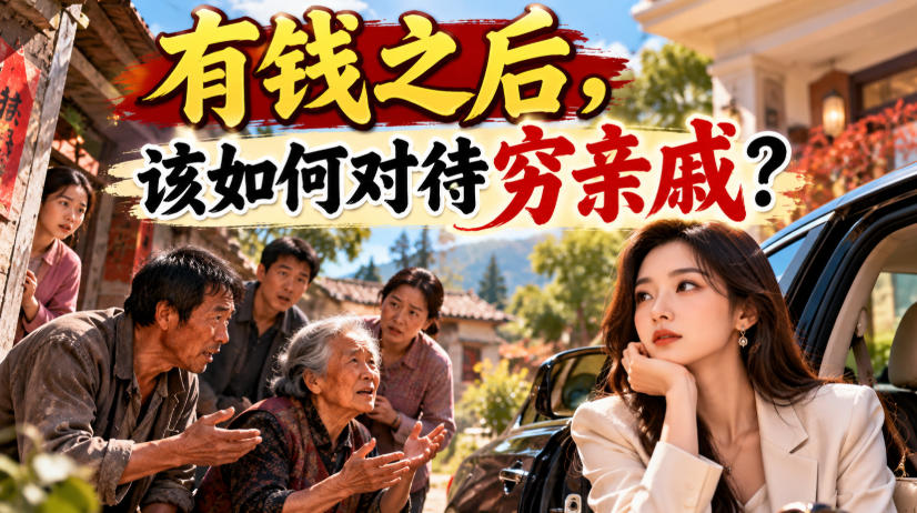 某公众号付费文章：有钱之后，该如何对待穷亲戚？-吾爱云课堂