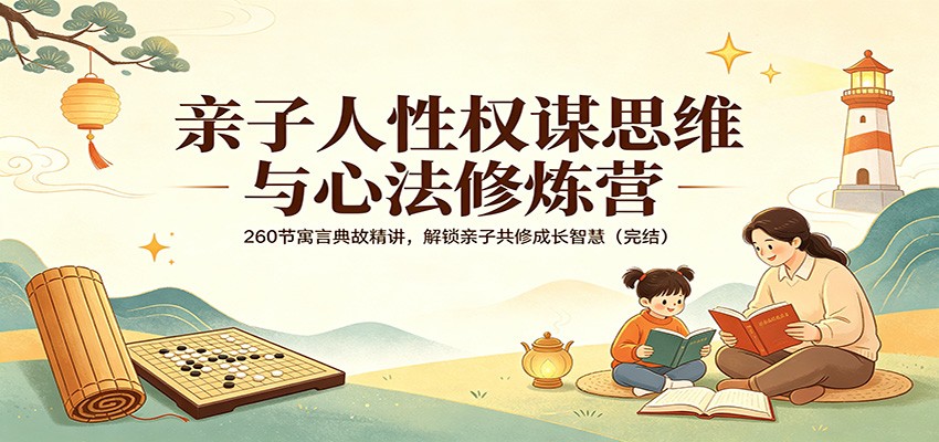 亲子人性权谋思维与心法修炼营：260节寓言典故精讲，解锁亲子共修成长智慧(完结)-吾爱云课堂