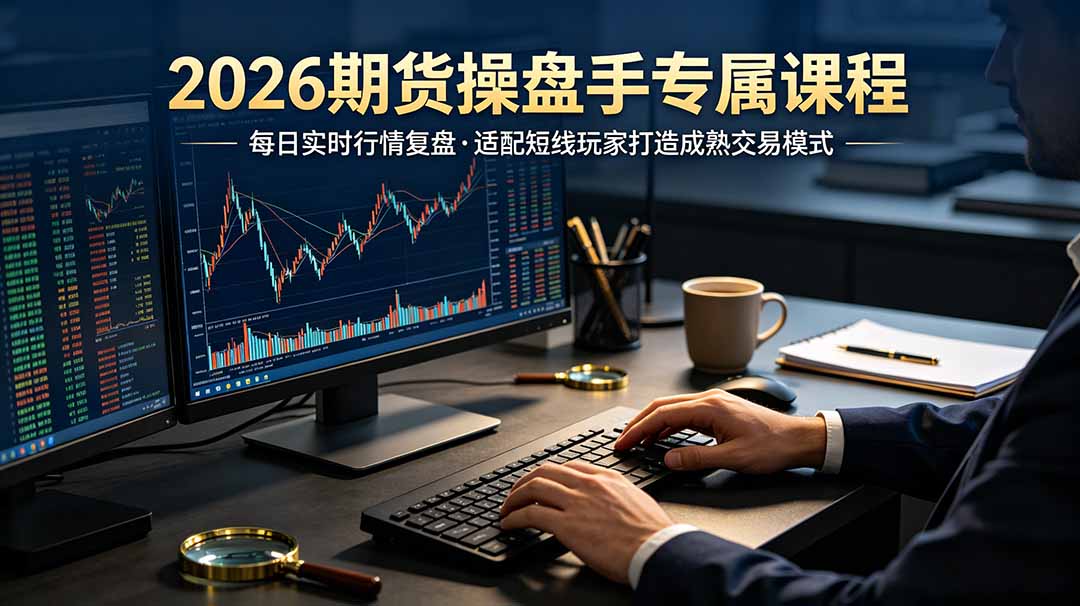 2026期货操盘手专属课程-更新7月11，每日实时行情复盘，适配短线玩家打造成熟交易模式-吾爱云课堂