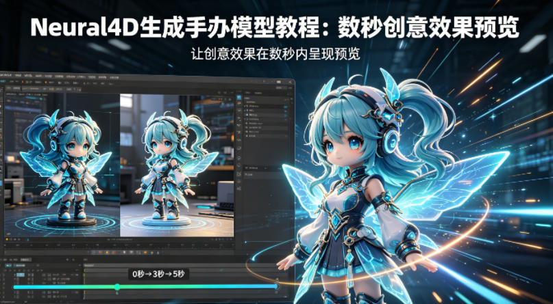 Neural4D生成手办模型教程，让创意效果在数秒内呈现预览-吾爱云课堂