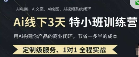 AI实操培训第20-21期线下,0基础保姆级教程,3月最新整理,企业获客、降本增效、打造超级个体-吾爱云课堂