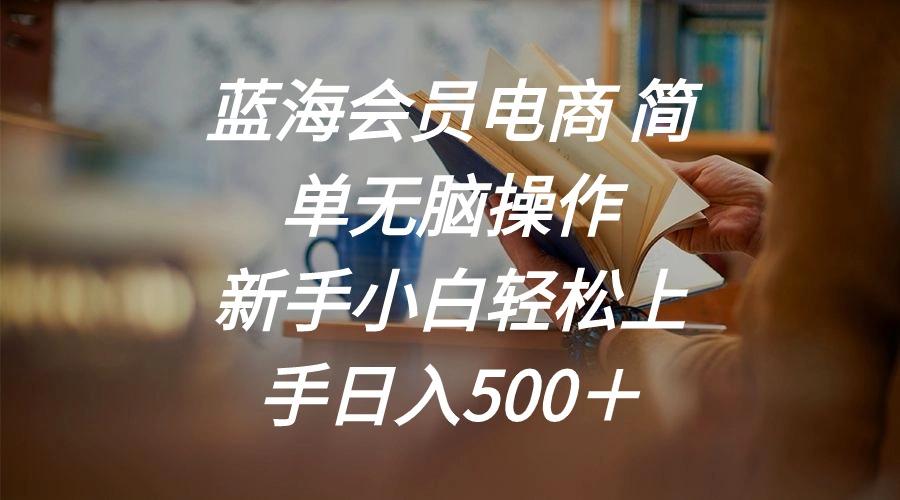 蓝海会员电商 简单无脑操作 新手小白轻松上手日入500+-吾爱云课堂