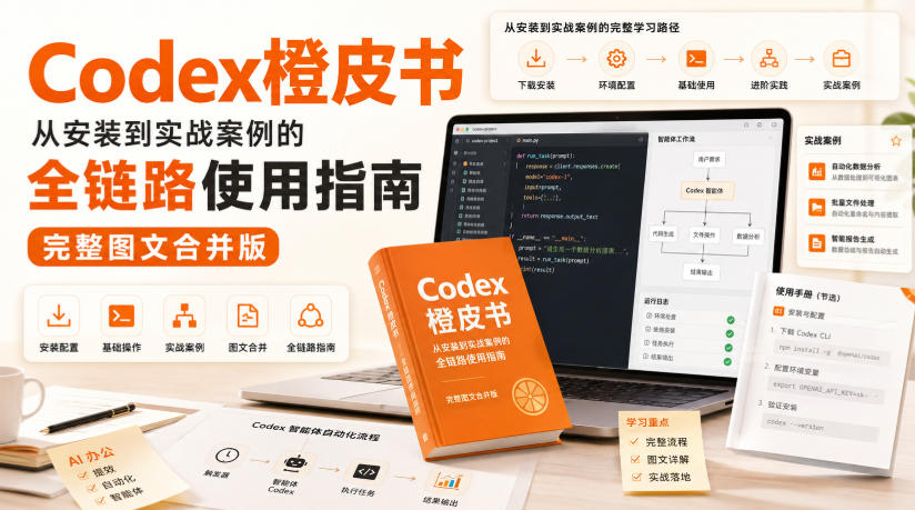 Codex橙皮书，从安装到实战案例的全链路使用指南，完整图文合并版-吾爱云课堂