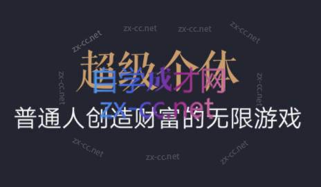 超级个体·普通人创造财富的无限游戏-吾爱云课堂