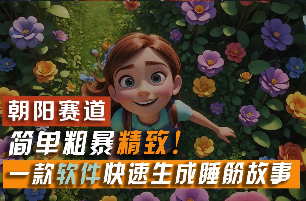 利用一款软件5分钟一条爆款睡筋故事，简单粗暴精致！小白月入2w+-吾爱云课堂