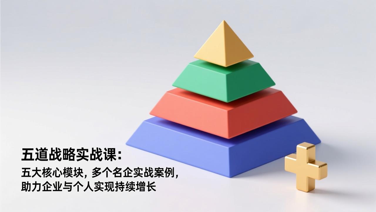 五道战略实战课：五大核心模块，多个名企实战案例，助力企业与个人实现持续增长-吾爱云课堂