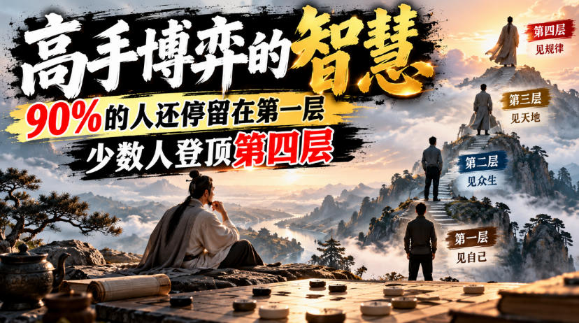 付费文章：高手博弈的智慧，90%的人还停留在第一层，少数人登顶第四层-吾爱云课堂