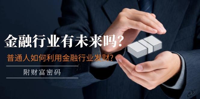 某付费文章:金融行业有未来吗?普通人如何利用金融行业发财?(附财富密码-吾爱云课堂