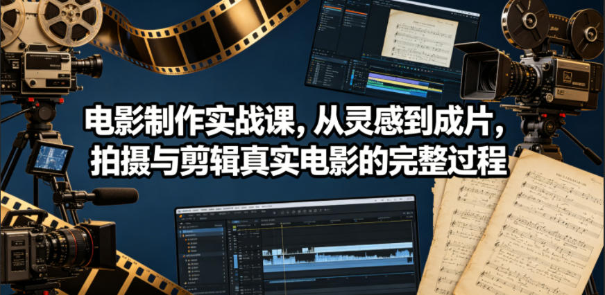 电影制作实战课，从灵感到成片，拍摄与剪辑真实电影的完整过程【原创双语字幕】-吾爱云课堂