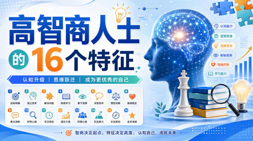 付费文章：高智商人士的16个特征-吾爱云课堂