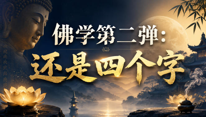 付费文章：佛学第二弹：还是四个字-吾爱云课堂