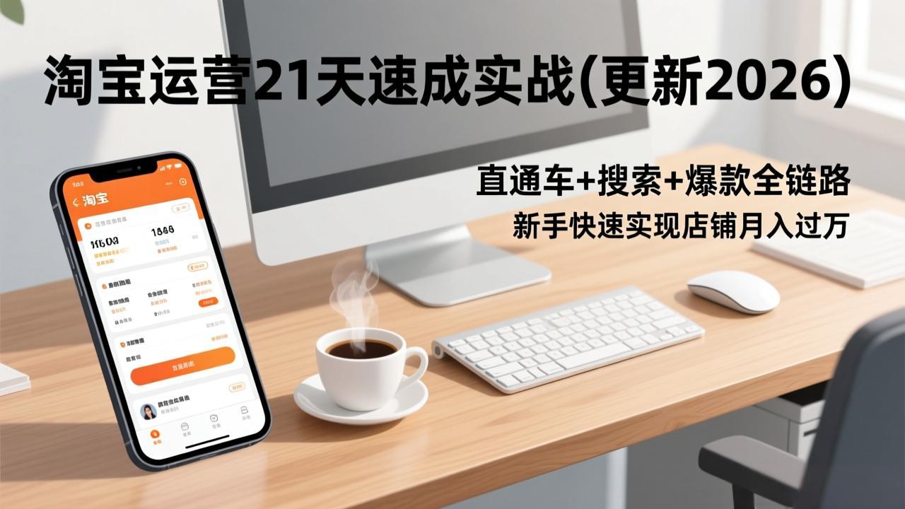淘宝运营21天速成实战(更新3月-吾爱云课堂