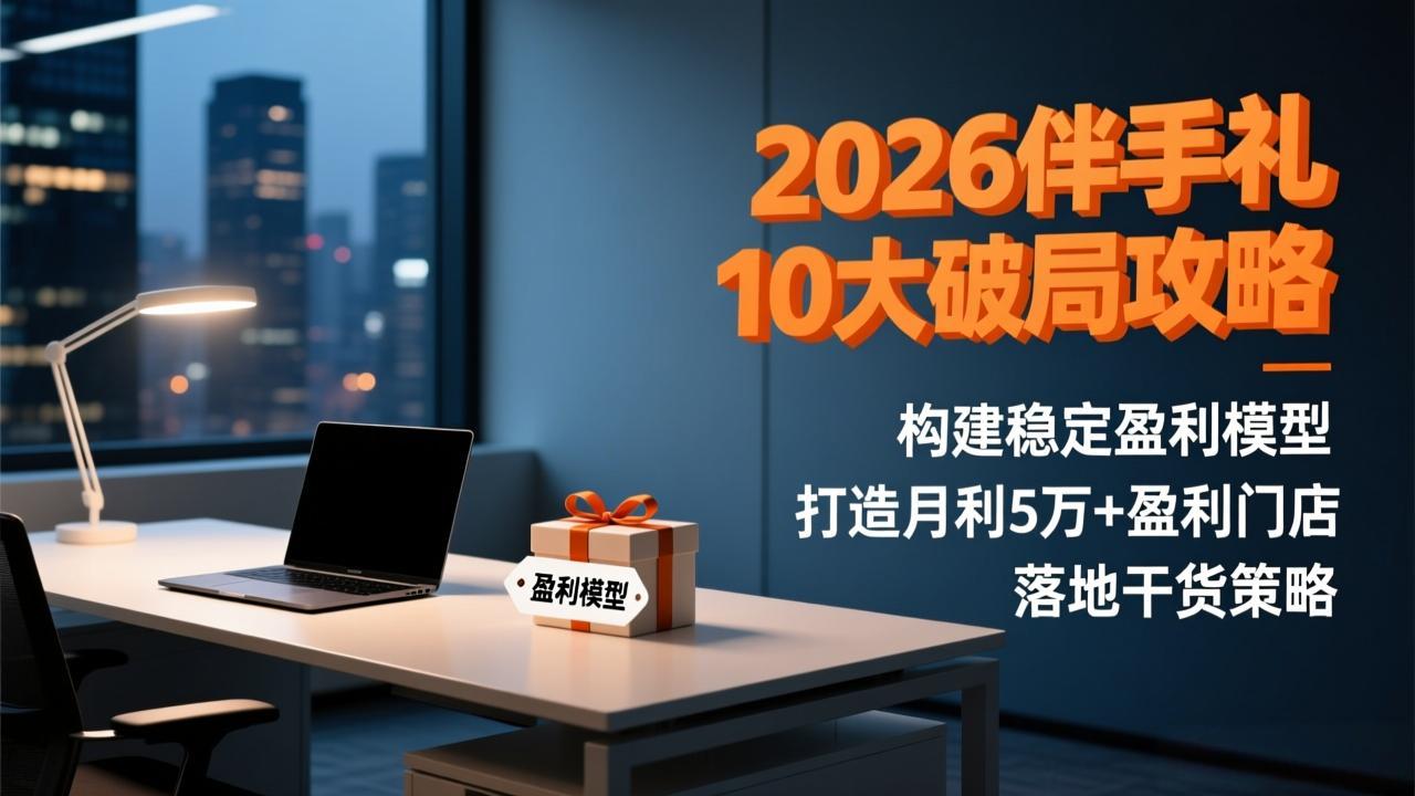 2026伴手礼10大破局攻略：构建稳定盈利模型，打造月利5万+盈利门店，落地干货策略-吾爱云课堂