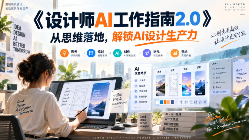 《设计师AI工作指南2.0》从思维落地-无水印，解锁AI设计生产力-吾爱云课堂