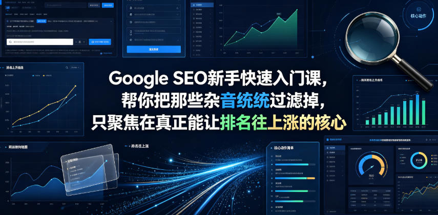 Google SEO新手快速入门课，帮你把那些杂音统统过滤掉，只聚焦在真正能让排名往上涨的核心动作【原创双语字幕】-吾爱云课堂