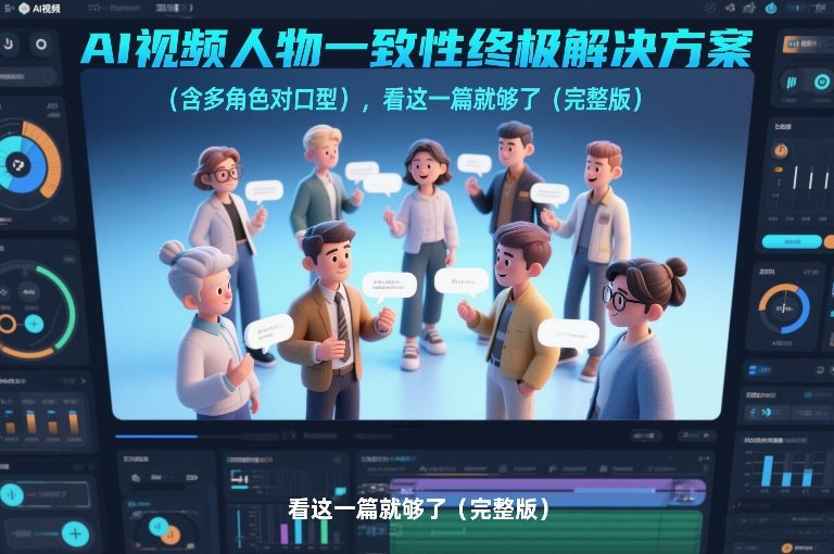 AI视频人物一致性终极解决方案(含多角色对口型)，看这一篇就够了(完整版)-吾爱云课堂