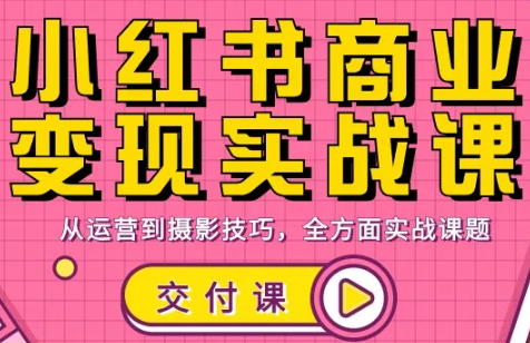 饭饭老师·小红书商业变现实战课-吾爱云课堂