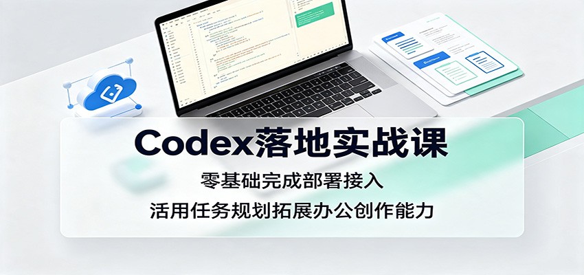Codex落地实战课：零基础完成部署接入，活用任务规划拓展办公创作能力-吾爱云课堂