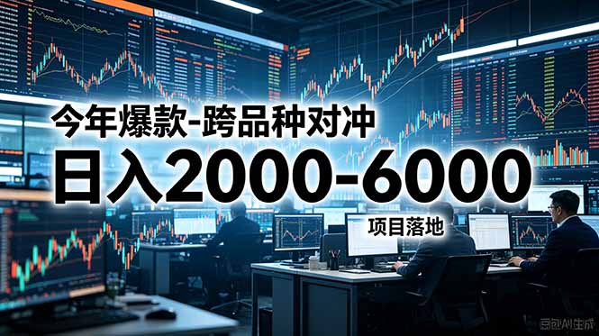 今年爆款-跨品种对冲日入2000-6000，项目落地！-吾爱云课堂