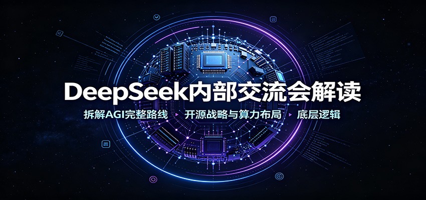 DeepSeek内部交流会解读：拆解AGI完整路线，开源战略与算力布局底层逻辑-吾爱云课堂