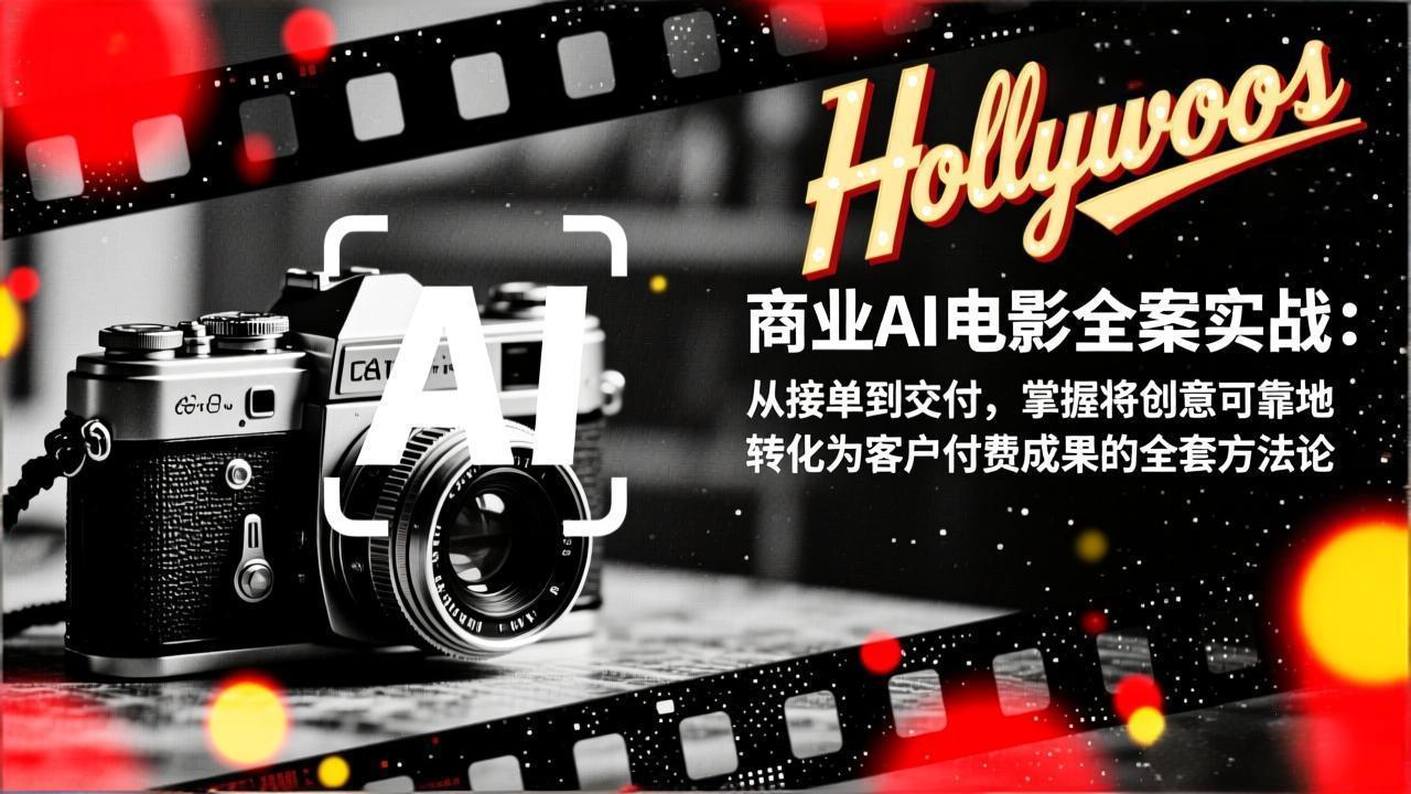 商业AI电影全案实战：从接单到交付，掌握将创意可靠地转化为客户付费成果的全套方法论-吾爱云课堂