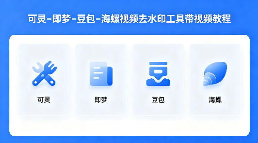 可灵–即梦–豆包–海螺视频去水印工具带视频教程-吾爱云课堂