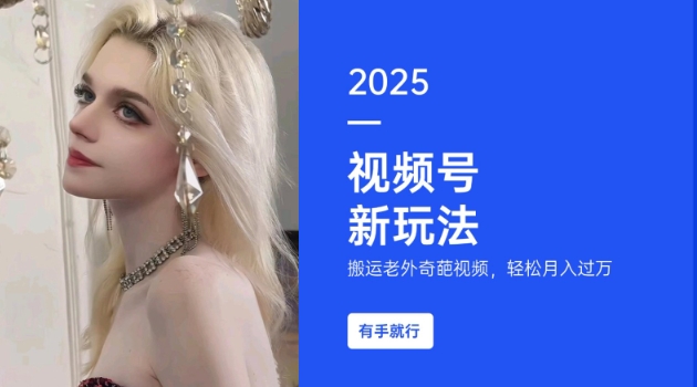 搬运老外奇葩视频，撸视频号分成计划收益，每天只需一小时，新手小白轻松月入过W-吾爱云课堂