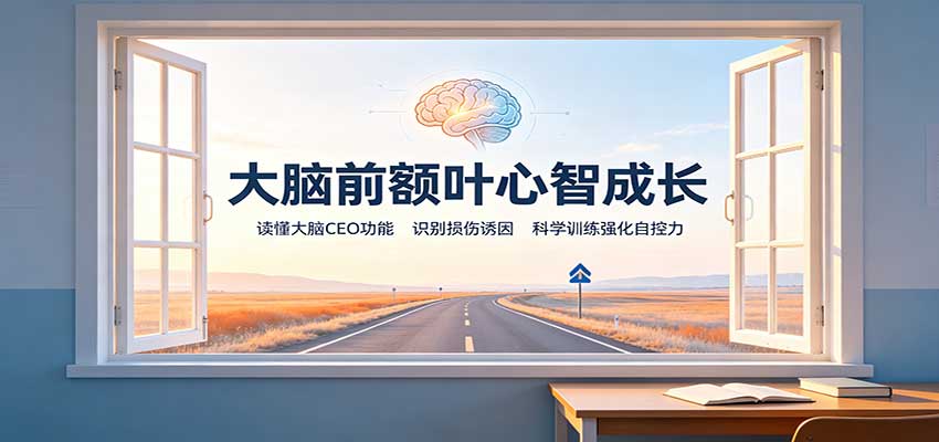 大脑前额叶心智成长：读懂大脑CEO功能，识别损伤诱因，科学训练强化自控力-吾爱云课堂