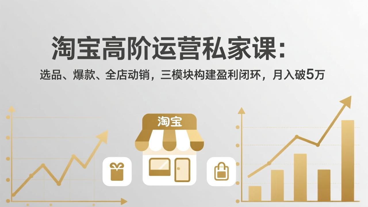 淘宝高阶运营私家课(更新26年4月-吾爱云课堂