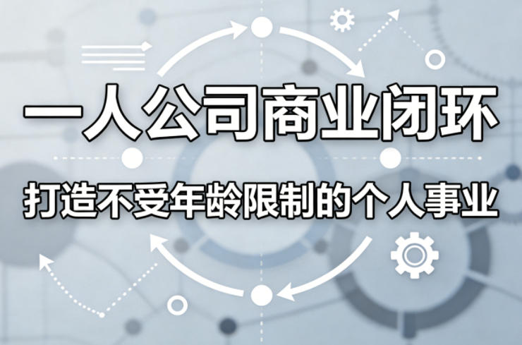 一人公司商业闭环，打造一份不受年龄限制的个人事业-吾爱云课堂