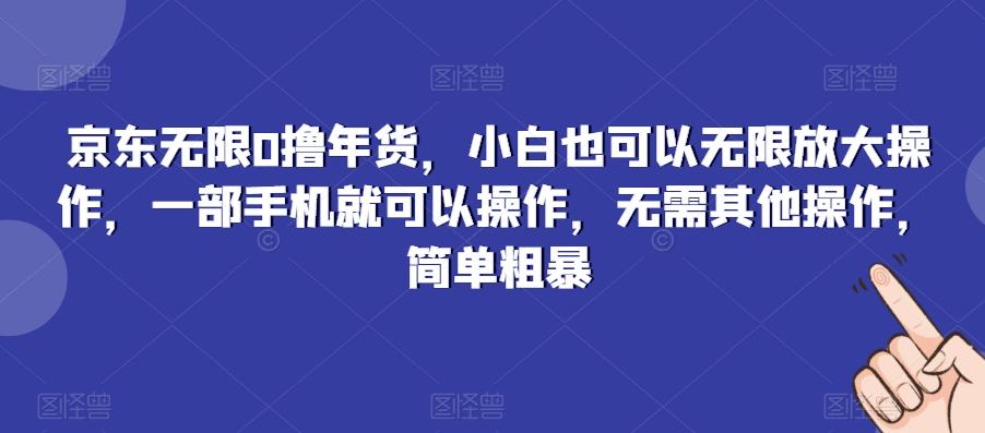 京东无限0撸年货,小白也可以无限放大操作,一部手机就可以操作,无需其他操作,简单粗暴-吾爱云课堂