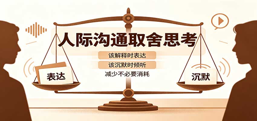 人际沟通取舍思考：分清解释与沉默边界，拿捏职场生活沟通分寸减少情绪内耗-吾爱云课堂