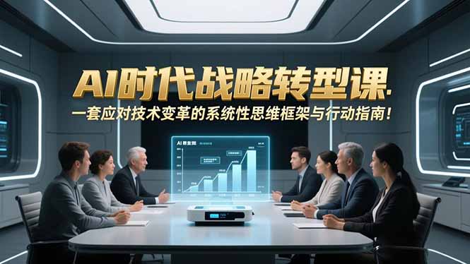 AI时代战略转型课：一套应对技术变革的系统性思维框架与行动指南！-吾爱云课堂