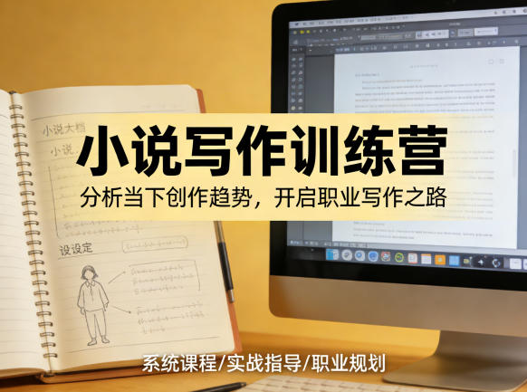 小说加写作训练营，带你分析如何在当下脱颖而出，开启你的职业创作之路-吾爱云课堂