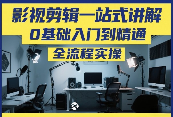 影视剪辑一站式讲解，0基础入门到精通，全流程实操-吾爱云课堂
