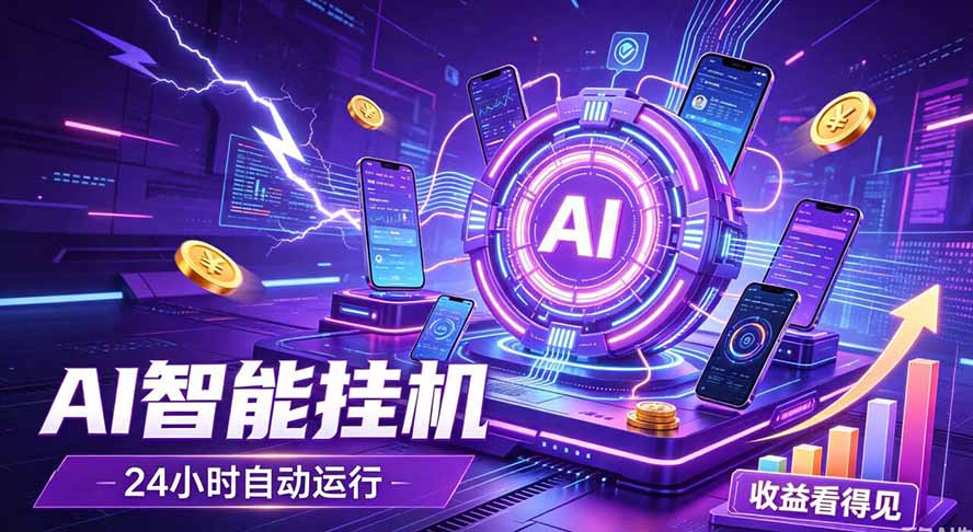 AI智能广告挂机，躺赚新模式 设备托管运行，解放双手持续变现-吾爱云课堂