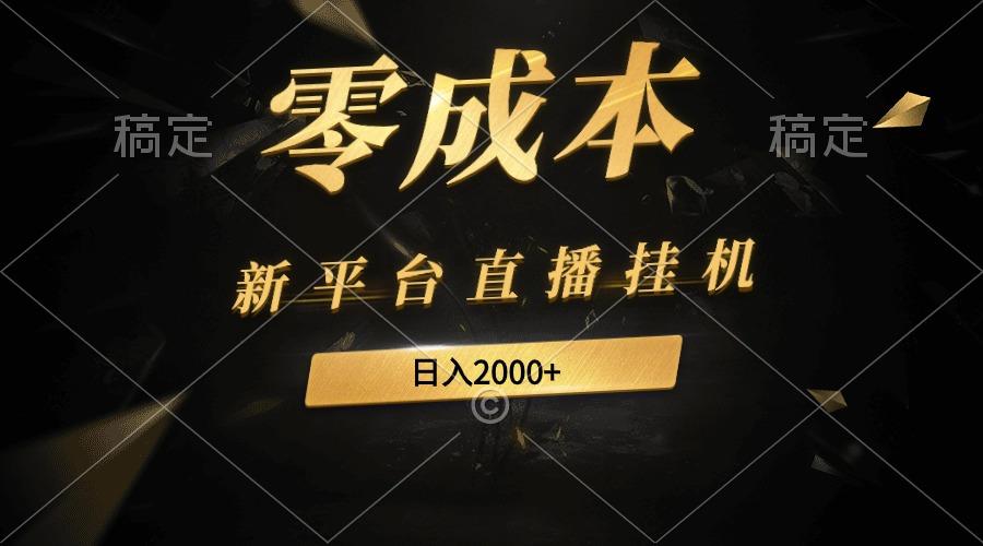 (9841期)新平台直播挂机最新玩法,0成本,不违规,日入2000+-吾爱云课堂