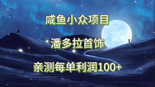 咸鱼小众项目,潘多拉首饰,亲测每单利润100+-吾爱云课堂