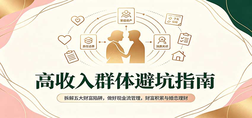 高收入群体避坑指南：拆解五大财富陷阱，做好现金流管理，财富积累与婚恋理财-吾爱云课堂