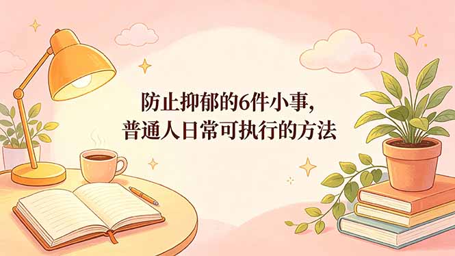 付费文章：防止抑郁的6件小事，普通人日常可执行的方法-吾爱云课堂