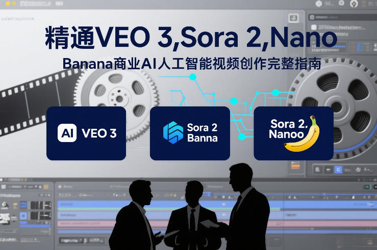 精通VEO 3，Sora 2，Nano Banana商业AI人工智能视频创作完整指南-吾爱云课堂